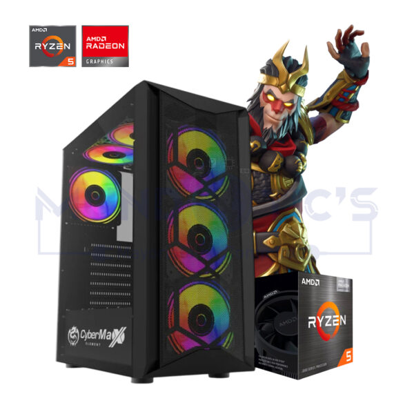 PC GAMING RYZEN 5 5500+ RX 7600 8GB + 16GB RAM + 500GB SSD M.2