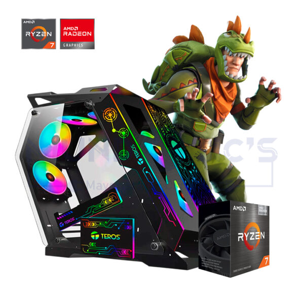 PC RYZEN 7 5700G + 16GB RAM + SSD 500GB M.2 + CASE TEROS ROBOT