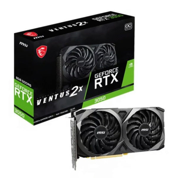 TARJETA DE VIDEO MSI GEFORCE RTX 3050 VENTUS 2X 6GB OC GDDR6