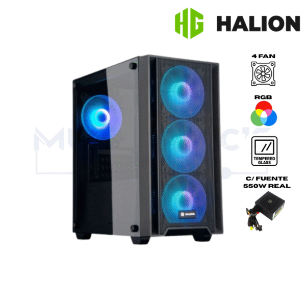 CASE GAMER HALION RAGNAROK 321, F/550W
