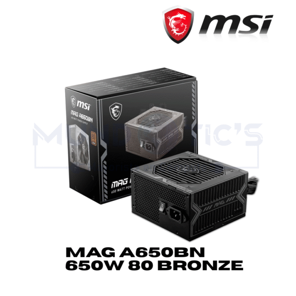 FUENTE DE PODER MSI MAG A650BN 650W 80 PLUS BRONZE