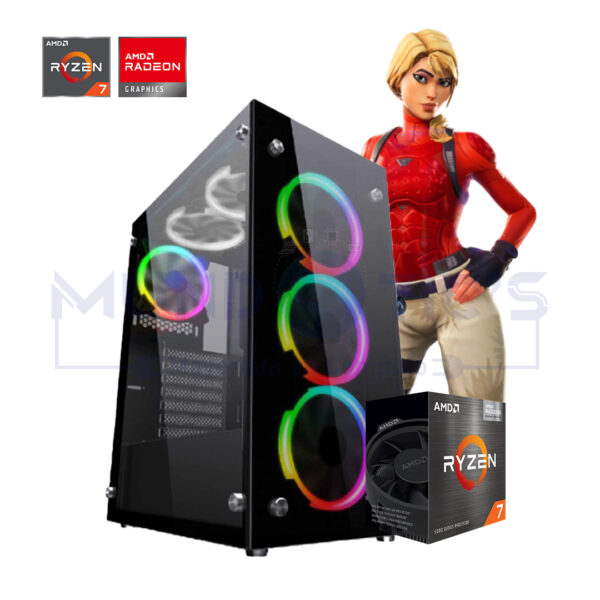 PC RYZEN 7 5700G + 2x8GB RAM + SSD 500GB M.2 + CASE FALCON