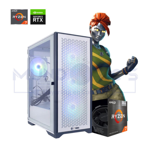 PC RYZEN 7 5700X + RTX 3060 12GB + 16GB RAM + 500GB SSD M.2 + CASE SNAKE