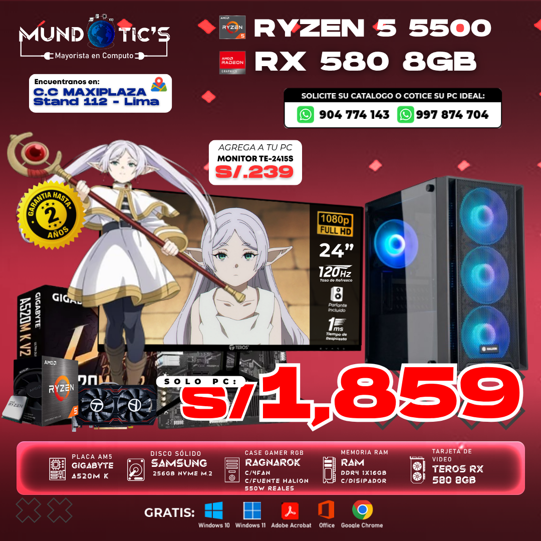httpsmundoticsperu.com.peproductpc-ryzen-5-8500g-16gb-ddr5-500gb-ssd-m-2-case-elektron