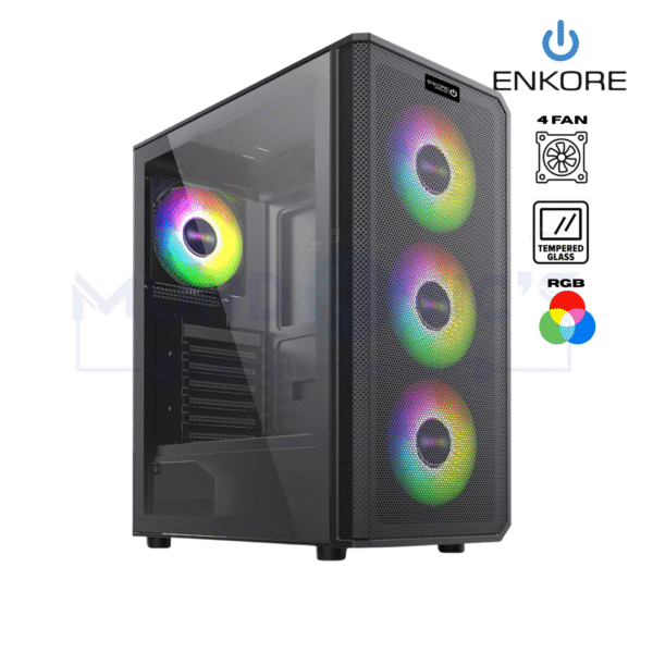 CASE GAMER FANTECH MESH C/4FAN RGB