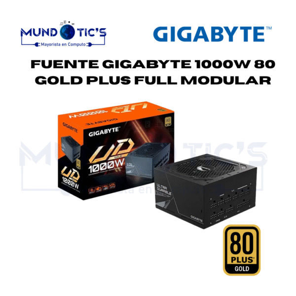 FUENTE 1000W GIGABYTE UD1000GM PG5 FULL MODULAR ATX 80 PLUS GOLD