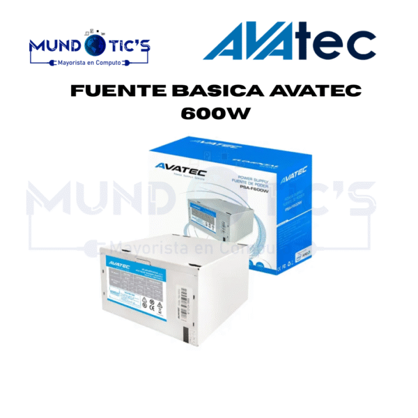 FUENTE PODER AVATEC PSA-600W BOX 600W