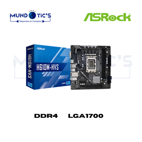 PLACA ASROCK H610M-HDV MICRO ATX LGA1700 DDR4