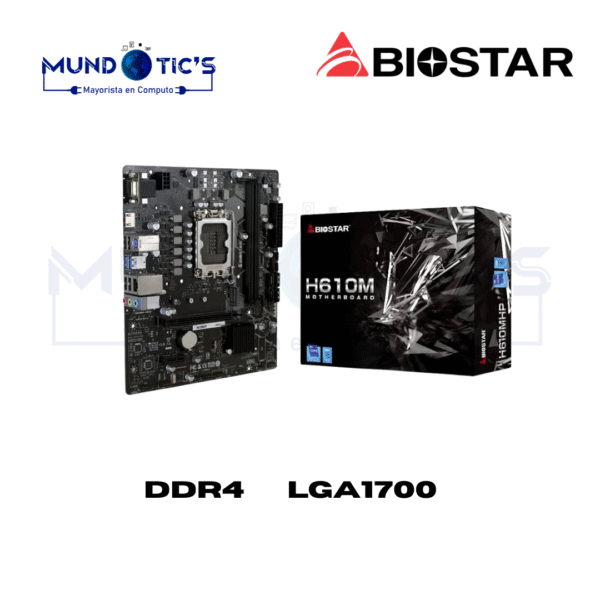 PLACA MADRE BIOSTAR H610MHP (LGA1700) (DDR4)